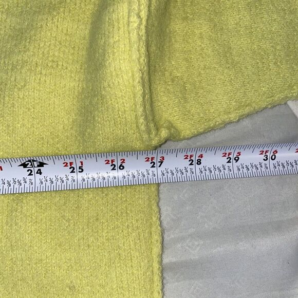 Free People Peaches Slouchy Oversize Sweater Tunic Celery Neon Green Size Small - Picture 11 of 12